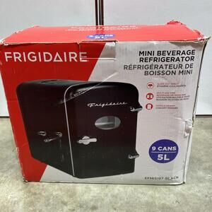 Frigidaire, 9 Can/5 Liter Mini Personal Fridge Cooler, Black NOB